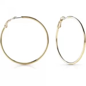 Ladies Guess Hoops I Did It Again Gold Earrings