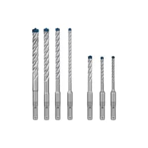 Bosch Professional 7x Expert SDS plus-7X Hammer Drill Bit Set (for Reinforced concrete, Ø 5-12 mm, Accessories Rotary Hammer Drill)