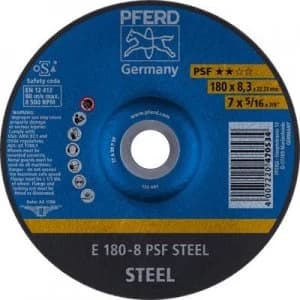 PFERD 62017834 Psf Steel Grinding disc (off-set) 180 mm 22.23mm 10 pc(s)