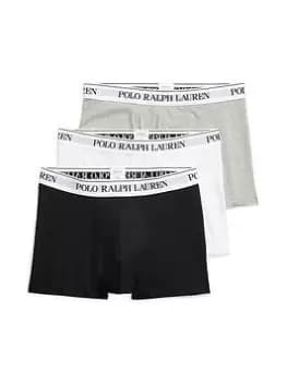 Polo Ralph Lauren 3 Pack Trunks, Grey/Black/White Size M Men