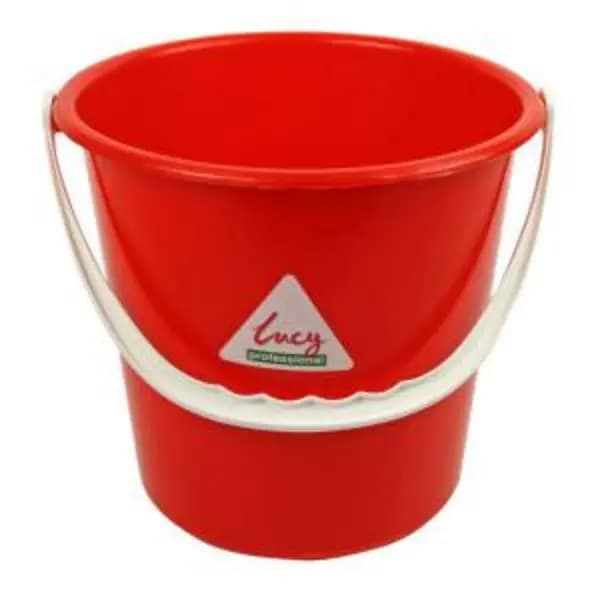 ValueX ValueX Plastic Bucket 10 Litre With Handle Red - 0907014 0907014