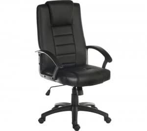 TEKNIK Leader 6987 Bonded Leather Tilting Executive Chair - Black