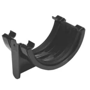 Polypipe Half Round Gutter Union Bracket - 112mm - Black