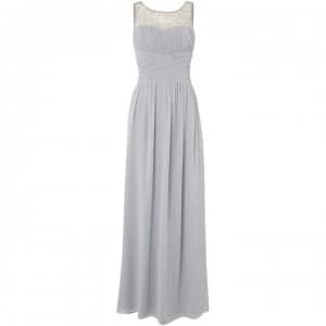 Little Mistress Beaded Top Maxi Dress - Grey