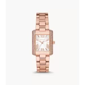 Michael Kors Womens Emery Three-Hand Rose Gold-Tone Stainless Steel Watch - Rose Gold