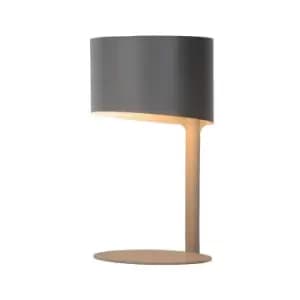 Lucide Knulle Modern Table Lamp 15cm 1xE14 Grey