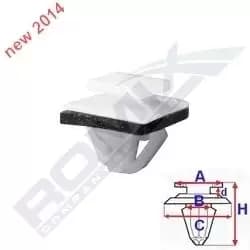 ROMIX Clip C60635 HYUNDAI,KIA,ix35 (LM, EL, ELH),TUCSON (JM),SANTA FE II (CM),SANTA FE I (SM),VELOSTER (FS),ix55,i40 (VF),SPORTAGE (SL)