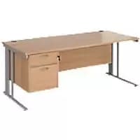 Dams International Desk MCM18P2SB 1,800 x 800 x 725 x 800 - 990 mm