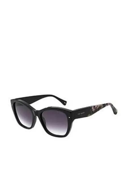 Ted Baker Gloss Solid Black Sunglass Black VWR80 Unisex
