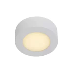 Lucide brice-led - Flush Ceiling Light Bathroom - Ø11,7cm - LED Dim. - 1x8W 3000K - IP44 - White