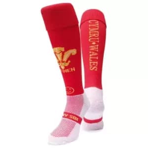 Wacky Sox Wales Crest Football/Rugby Socks Snr - Red