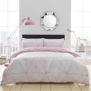 Zander Blush Duvet Set - Double - TJ Hughes