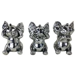 Trio of Elephants Ornaments
