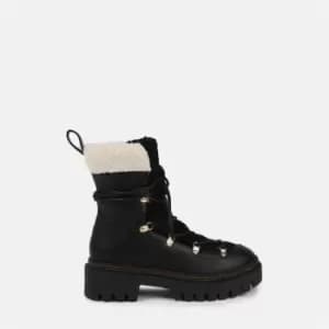 Missguided Borg Hiker Boots - Black