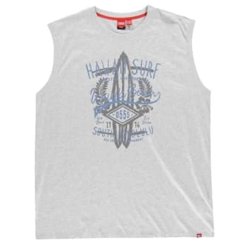 D555 Aloha Sleeveless T Shirt Mens - Grey