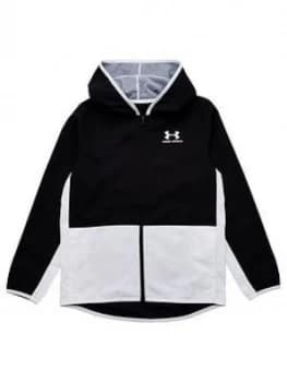 Urban Armor Gear Boys Woven Track Jacket, Black/White Size M 9-10 Years