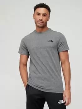 The North Face Short Sleeve Simple Dome T-Shirt - Medium Grey Heather Size M Men