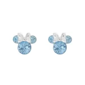 Disney Minnie Silver Plated March Birthstone Stud Earrings EF00469SMARL.PH