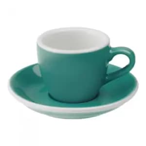 Espresso cup with a saucer Loveramics Egg Teal, 80 ml