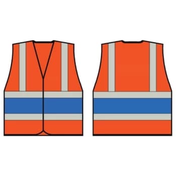 Orange Wceng Vest with Royal Band - Size 3XL