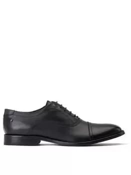 Base London Base London Crane Burnished Lace Up Toecap Shoes, Black, Size 10, Men