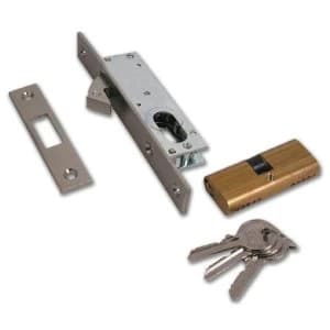 Cisa 45010-16 c/w Double Cylinder Small Oval Cylinder Hookbolt