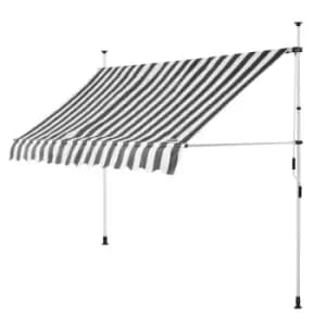 Clamp Awning White/Grey 300cm