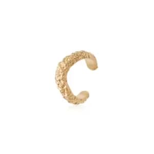 Daisy London Jewellery 18ct Gold Plated Sterling Silver Isla Coral Cuff Earring 18Ct Gold Plate