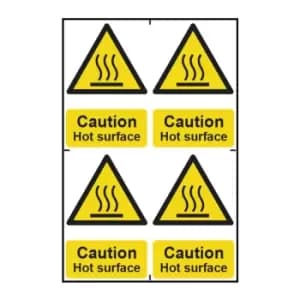 Caution Hot Surface - PVC (200 x 300mm)