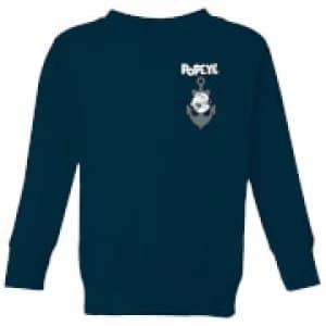 Popeye Anchor Kids Sweatshirt - Navy - 11-12 Years