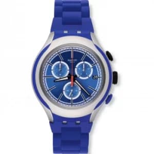 Unisex Swatch Blue Attack Chronograph Watch