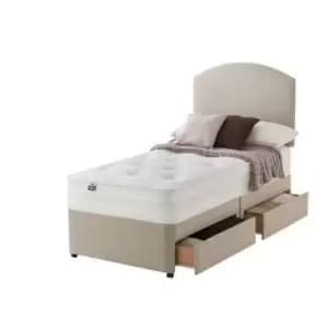 Silentnight Lux Pocket Sprung 2 Drawer Single Divan Set