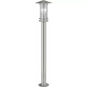Loops - IP44 Outdoor Bollard Light Stainless Steel 1000mm 60W E27 Driveway Lamp Post
