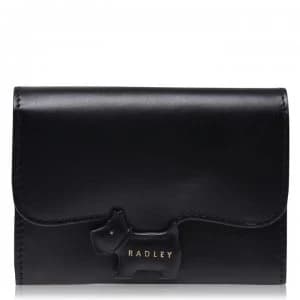 Radley Crest M Flap Over Purse - Black