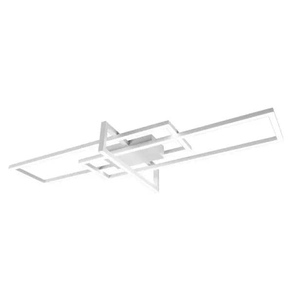 Salinas Modern 34W LED Semi Flush Light White Matt 4000K