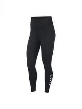 Nike Running Swoosh Leggings (Curve) - Black