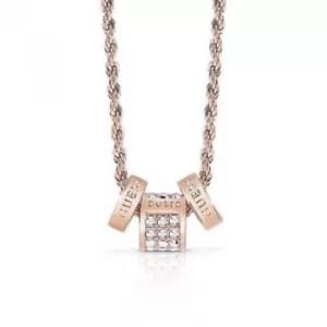 Ladies Guess G Colors Rose Gold Necklace