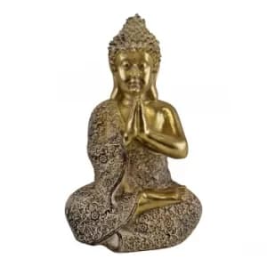 Praying Gold Sitting Buddha Ornament