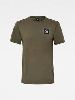 G-Star RAW Badge Logo T-Shirt - Khaki Size M Men