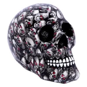 Bloodshot Red Eye Skull Ornament