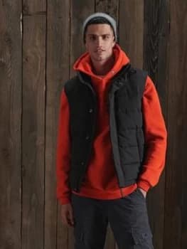Superdry Everest Gilet, Black Size M Men