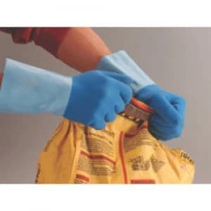Polyco Gloves Gauntlet Latex Size 10 Blue