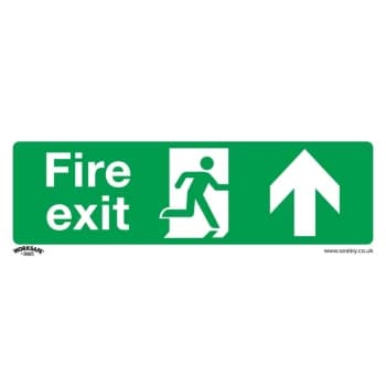Safety Sign - Fire Exit (Up) - Rigid Plastic