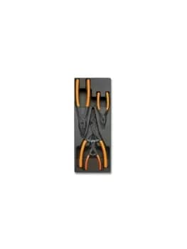 Beta Tools T146 4pc Circlip Plier (Long Series) Set in Hard Tray for Roller Cabs