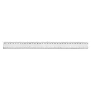 5 Star Office Ruler Plastic 500mm Clear Pack 24