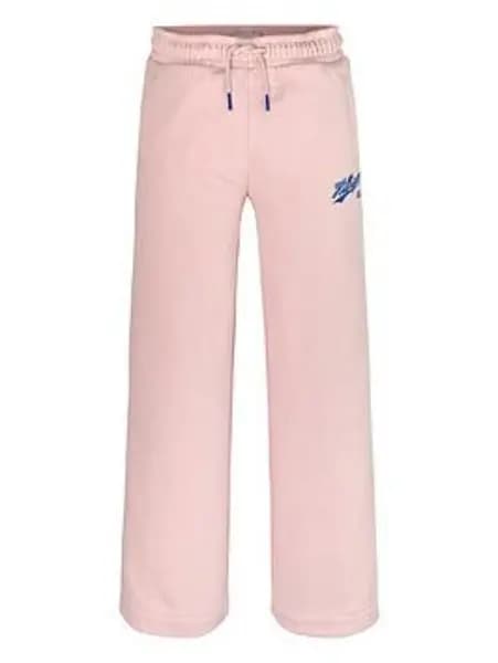 Tommy Hilfiger Girls Hilfiger Script Wide Sweatpant - Pink