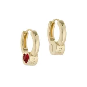 Ted Baker Heartie Heart Rock Huggie Earringss