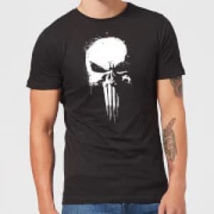Marvel The Punisher Paintspray Mens Black T-Shirt - L - Black