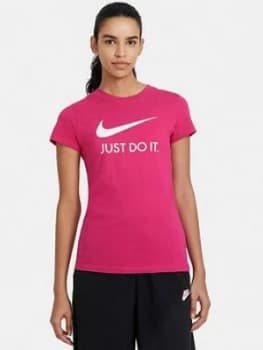 Nike NSW Slim Fit JDI T-Shirt - Pink Size M Women