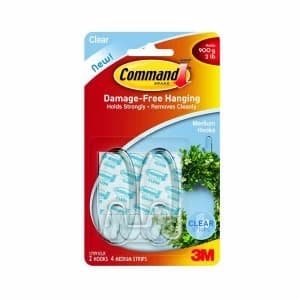 3m Command Medium Clear Hooks